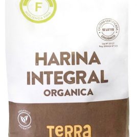Harina Integral Fina. Orgánica Certificada. x 1 kg Terrasana.